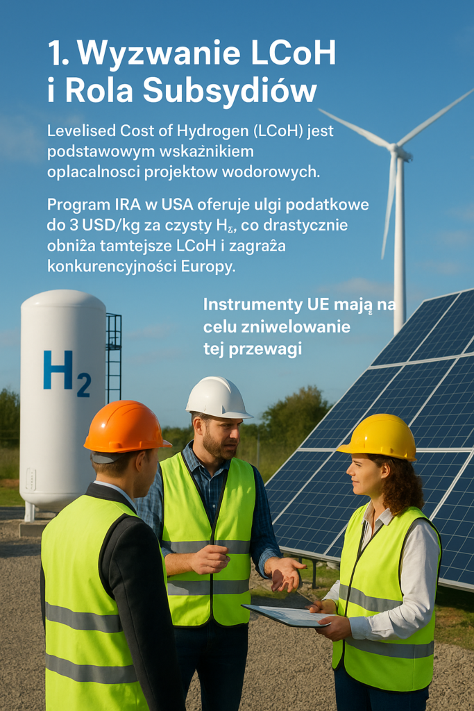 Finansowy Tlen dla Wodoru: Jak IPCEI i European Hydrogen Bank Ratują LCoH w UE 💰